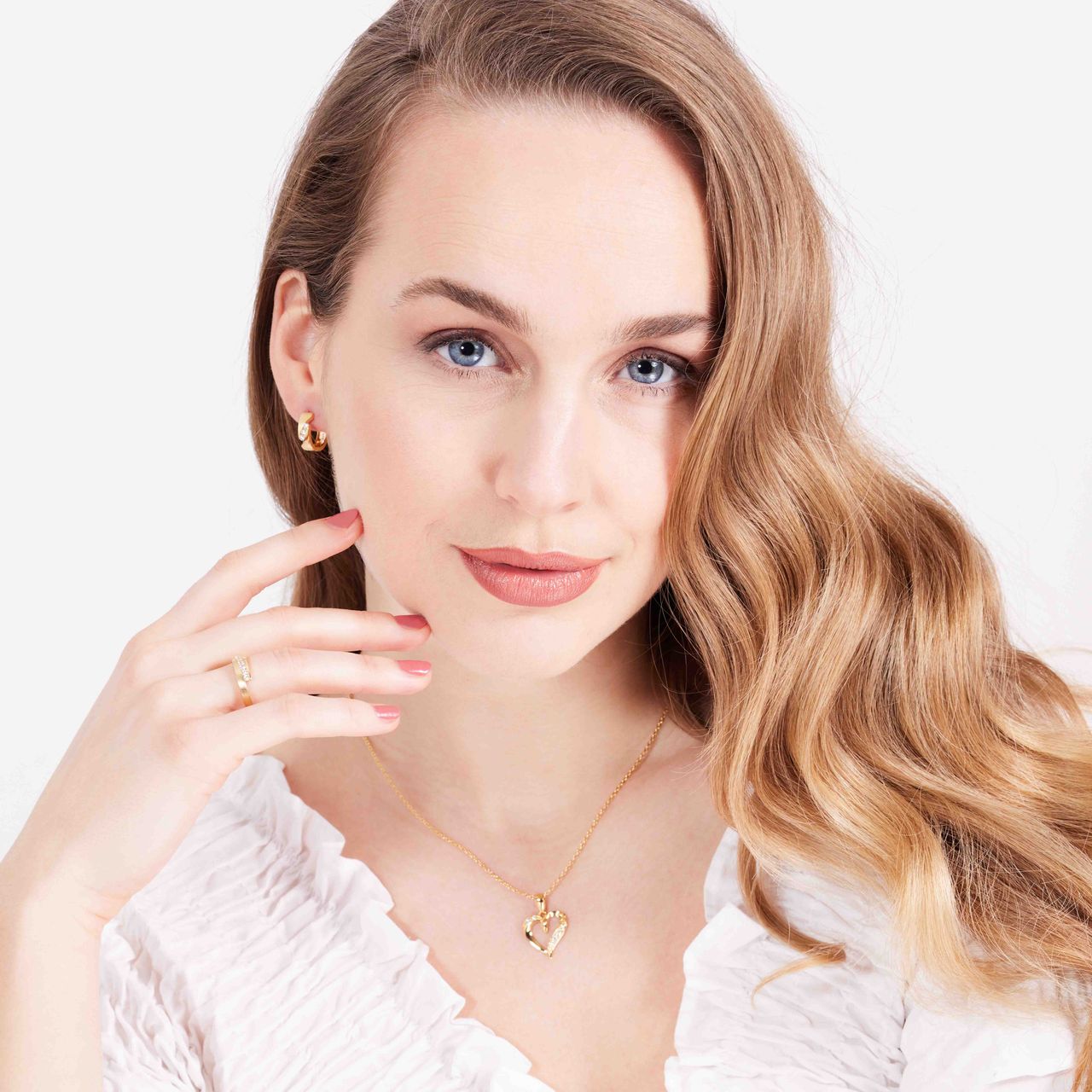 Zilveren goldplated oorbellen mat/glans zirkonia