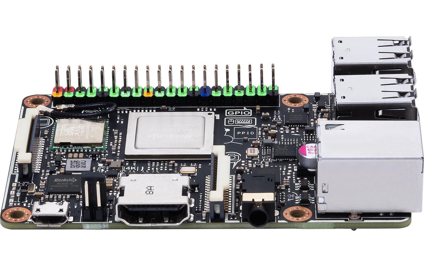 Entwicklerboard Tinker Board R2.0Kompaktes Entwicklerboard mit Quadcore Prozessor und 2 GB Arbeitsspeicher