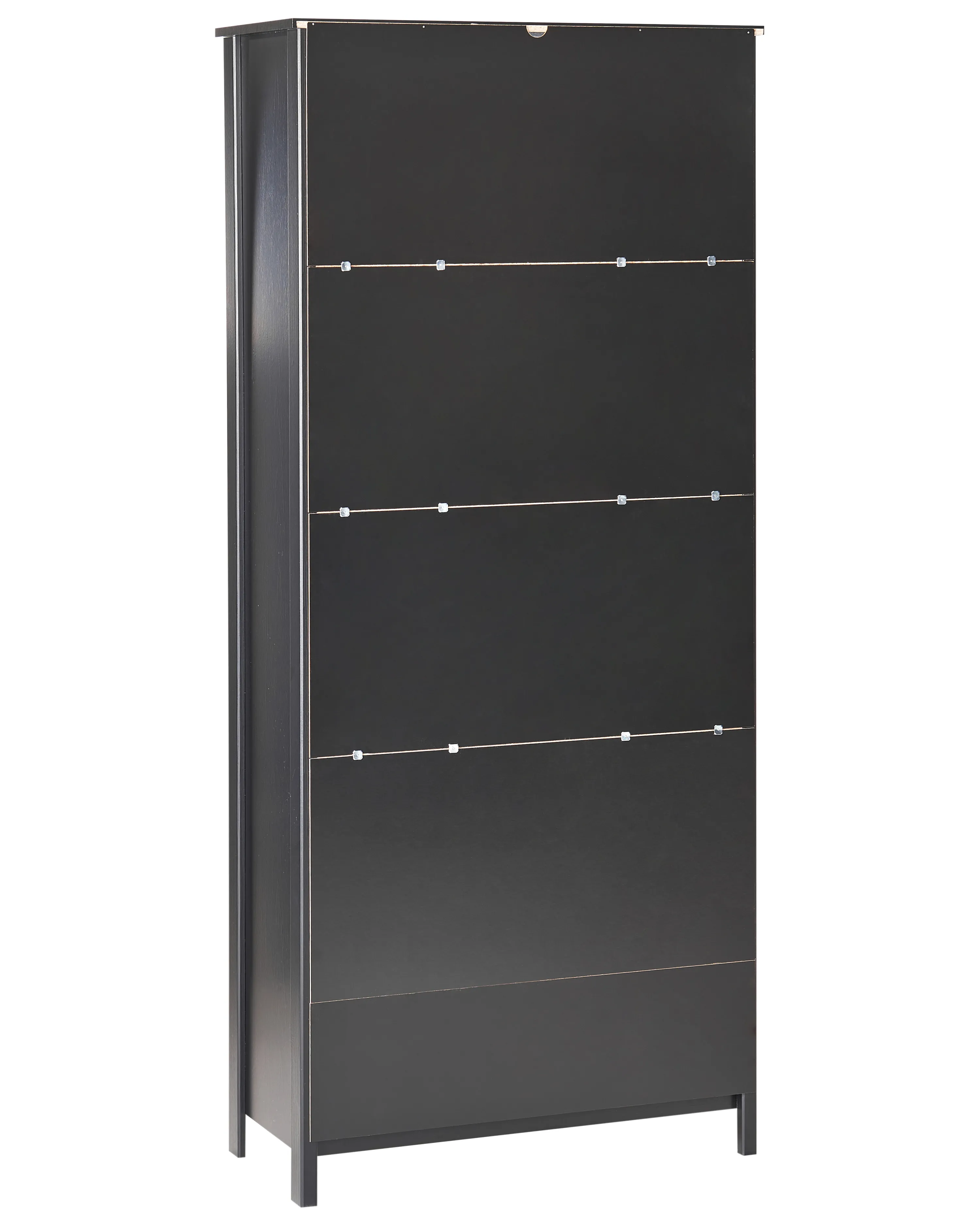 Glazen vitrinekast NORNALUP 80 cm Zwart