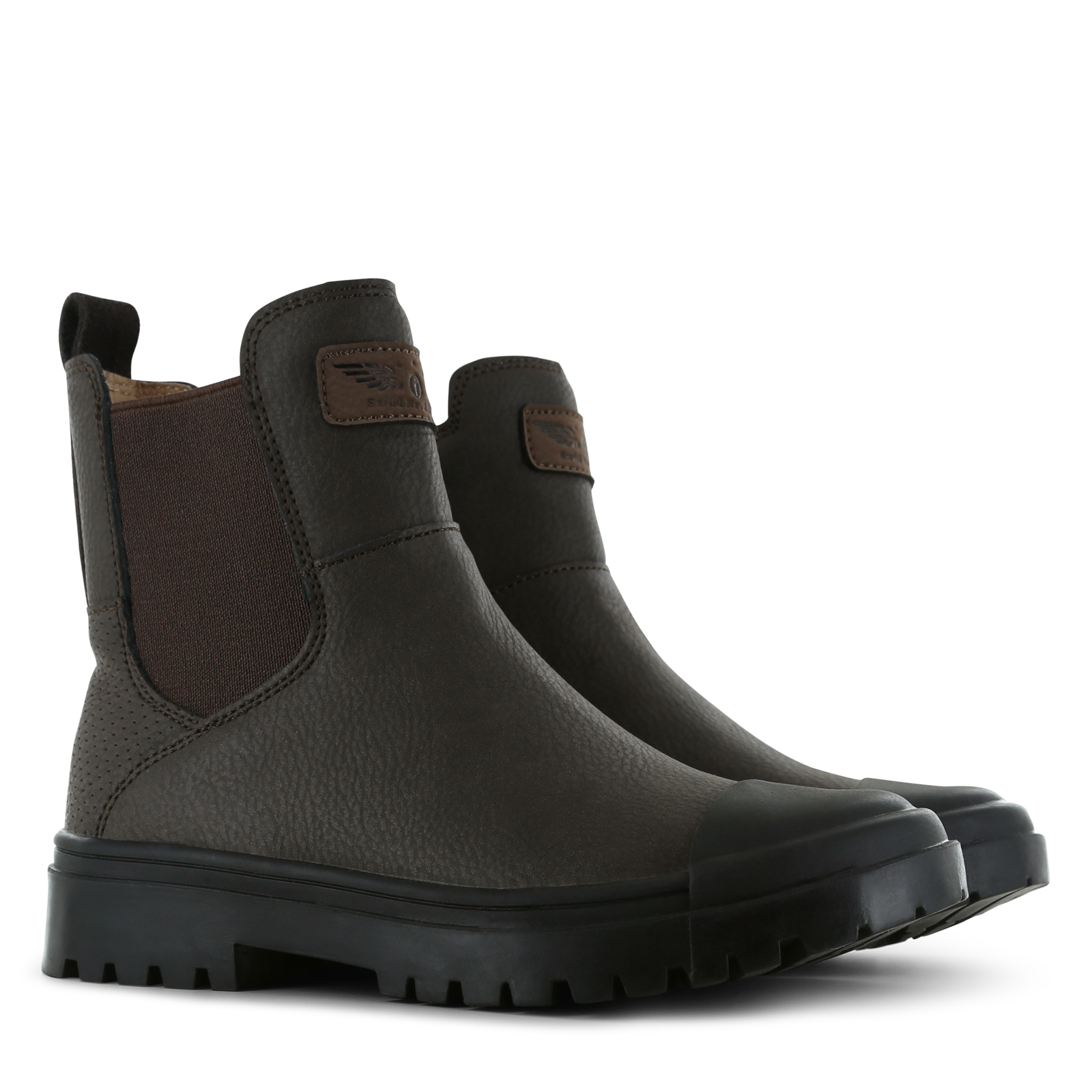 Shoesme donkerbruine chelseaboot Microleer | Jongens schoenen