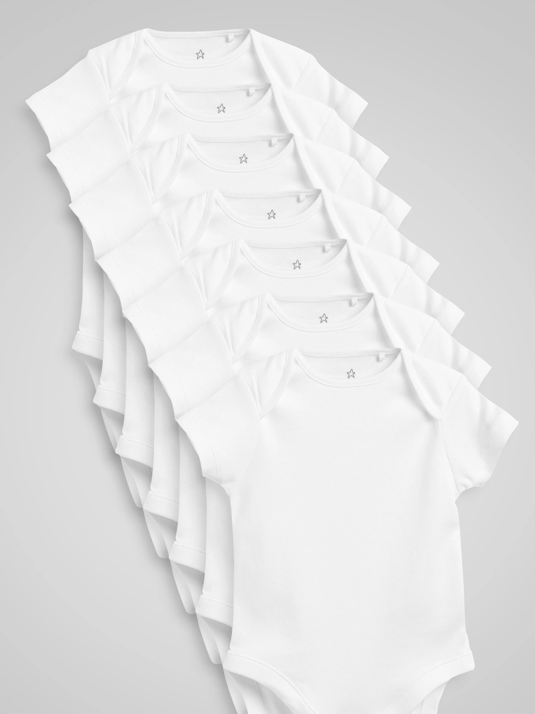 Witte must-have - Rompertjes met korte mouwen