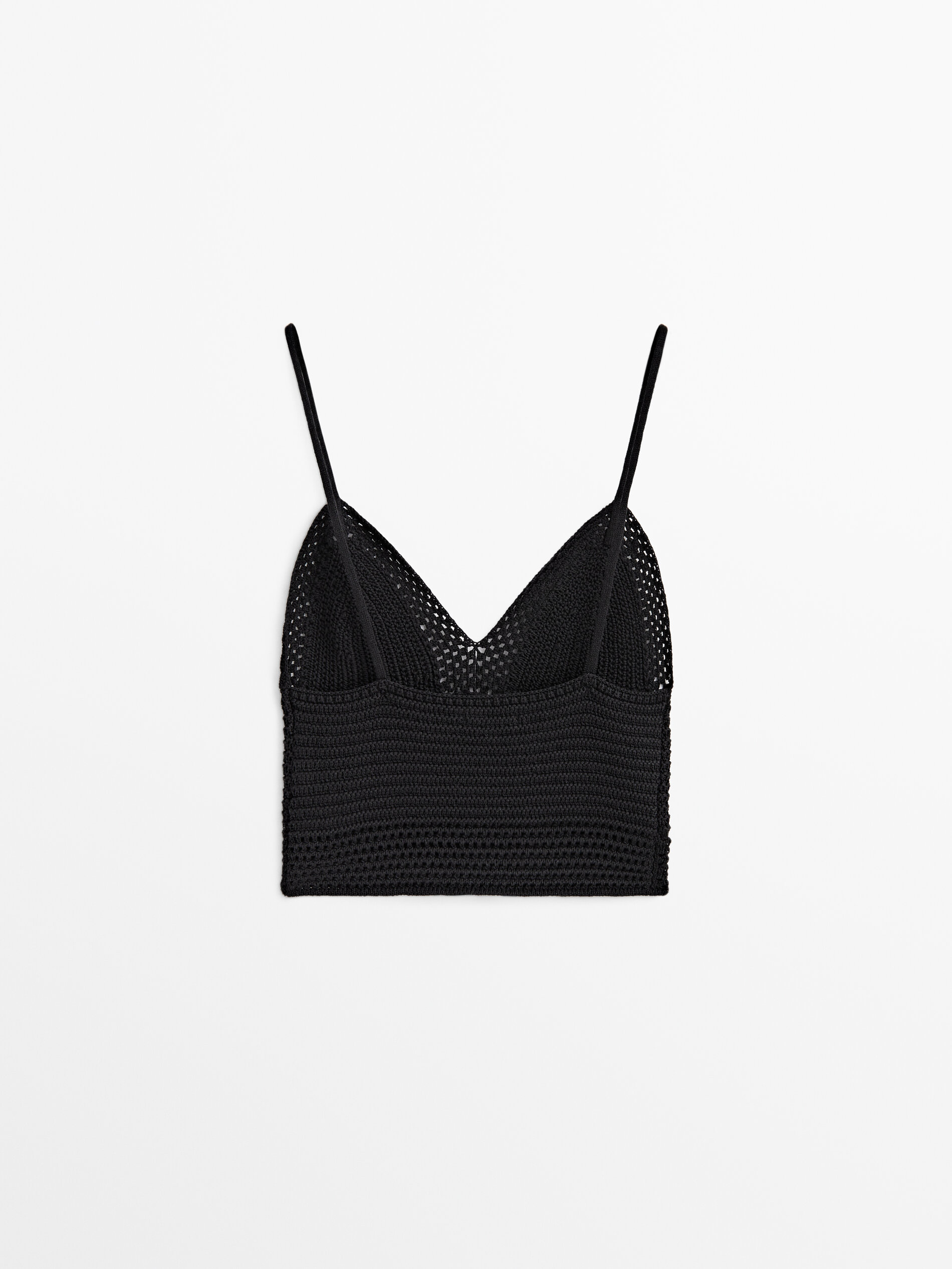 Top punto crochê tirantes - NEGRO