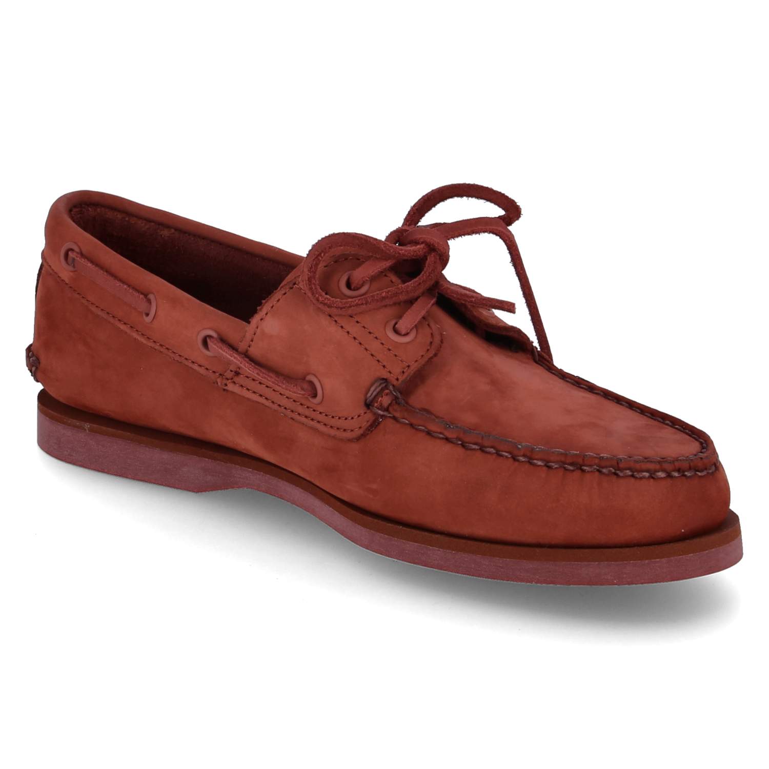 Timberland Halbschuhe CLASSIC BOAT - dark red nubuck