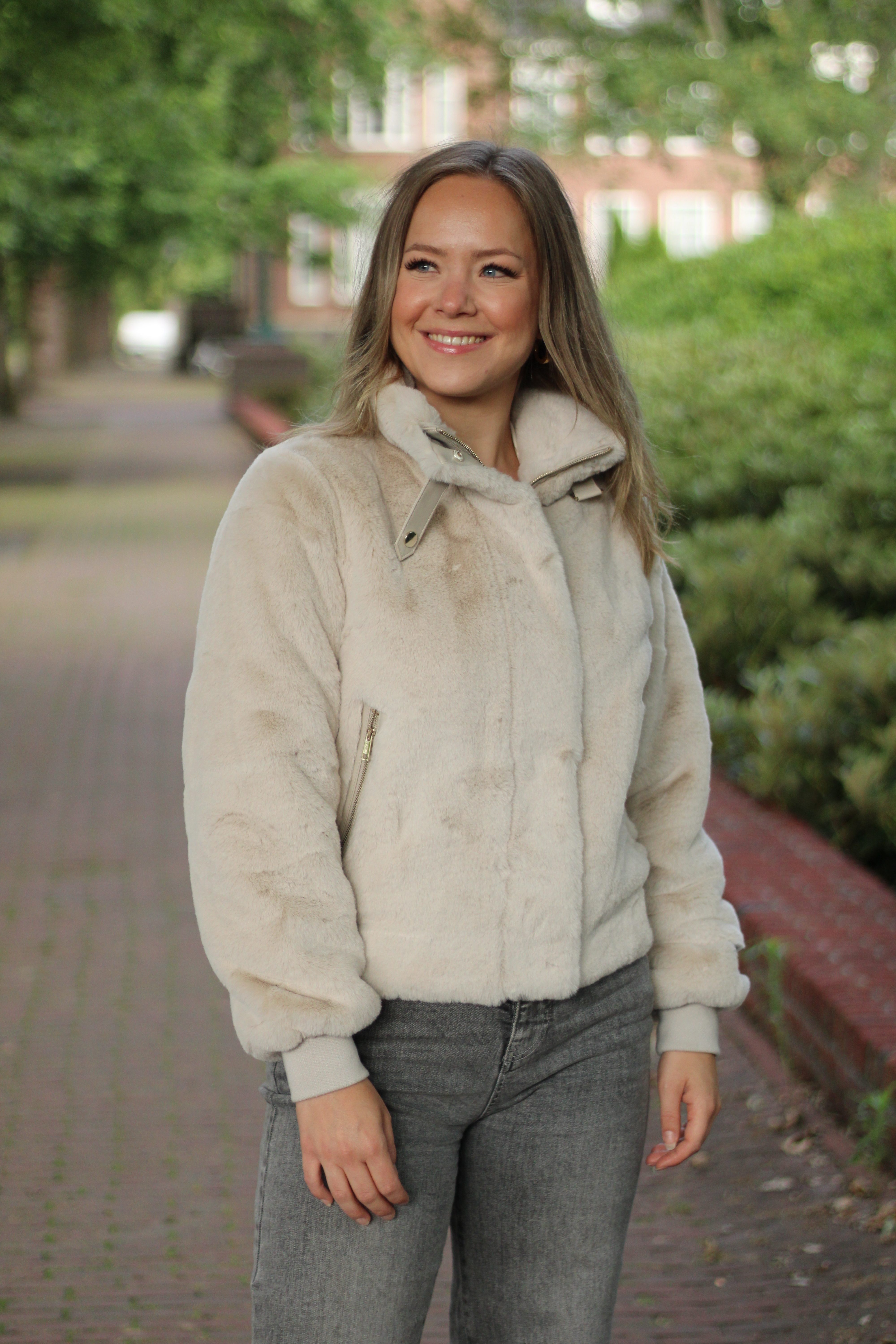 Rino & Pelle - Ambra Short Fake Fur Jacket  - Birch