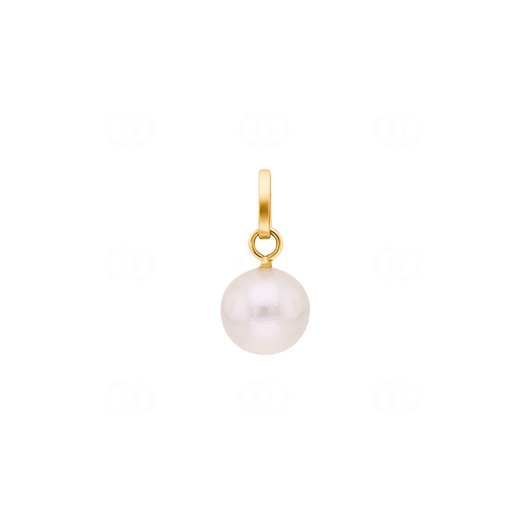 Anhänger 750/18 K Gelbgold mit Süsswasserzuchtperle Ø 7mm
