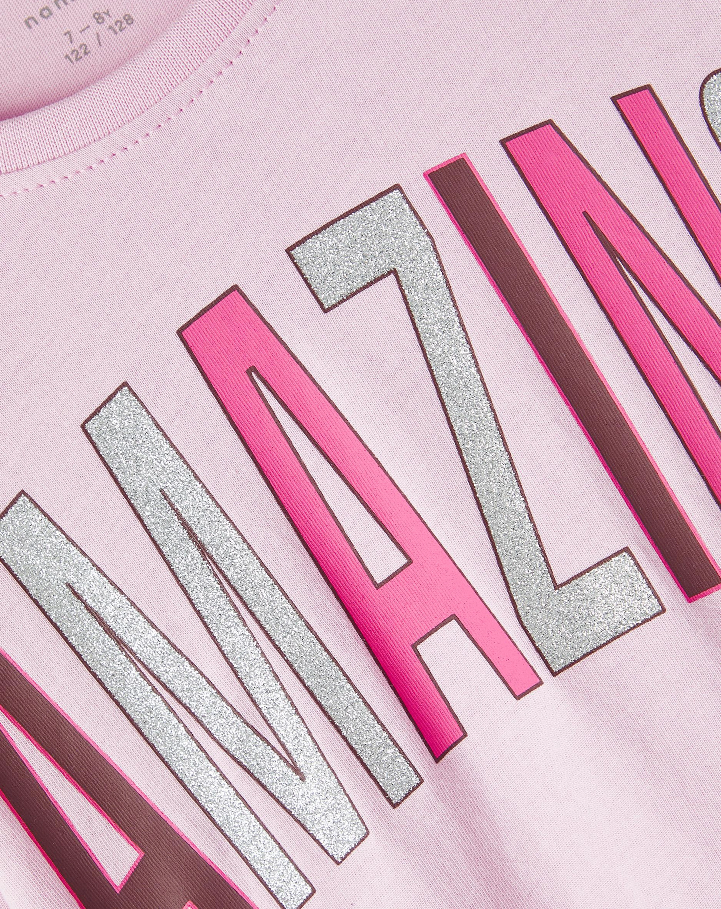 Jersey-Langarmshirt NKFRUIA AMAZING in pink lavender