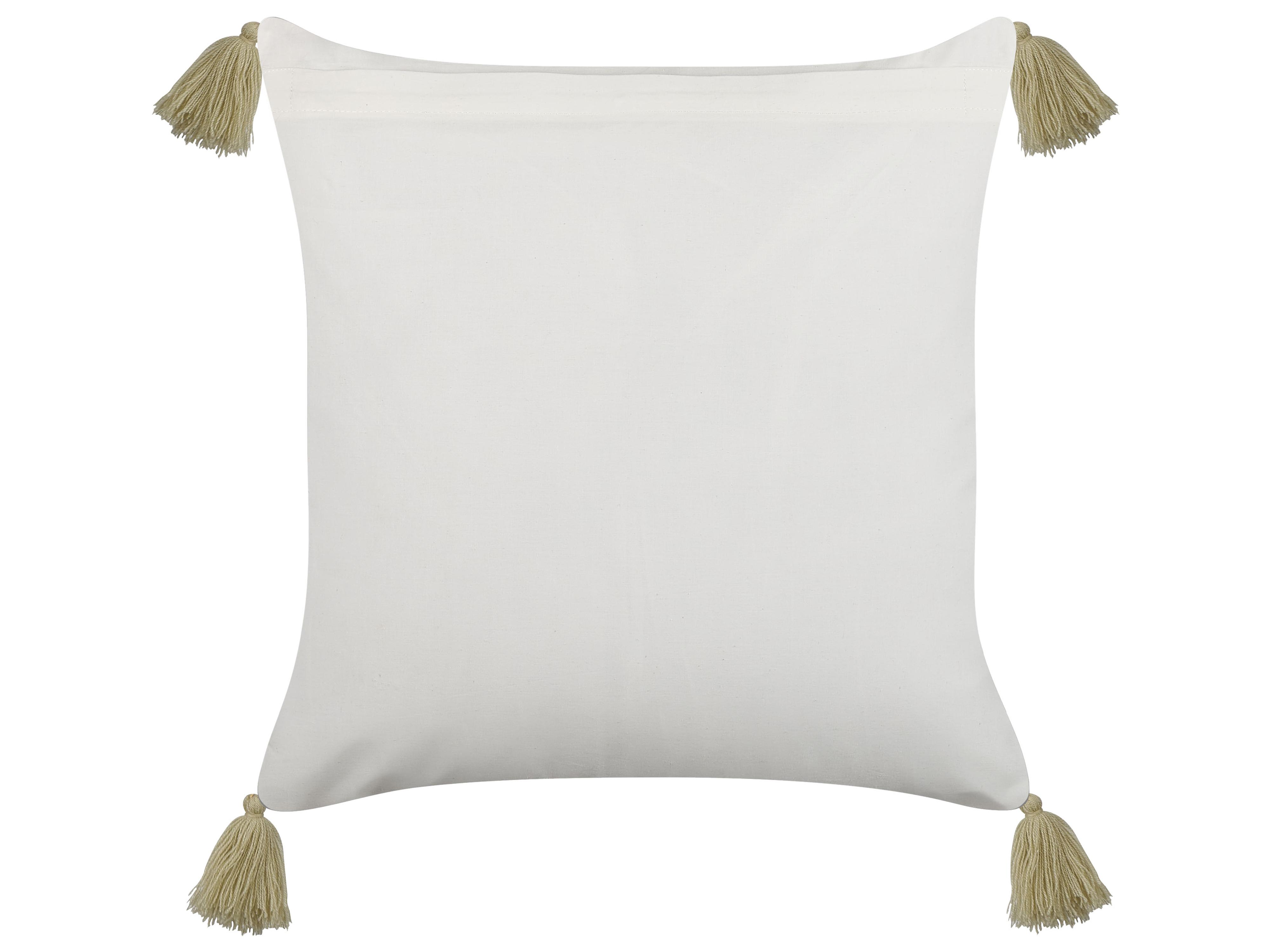 Set van 2 sierkussens SYRINGA Katoen 45 x 45 cm Groen geometrisch patroon