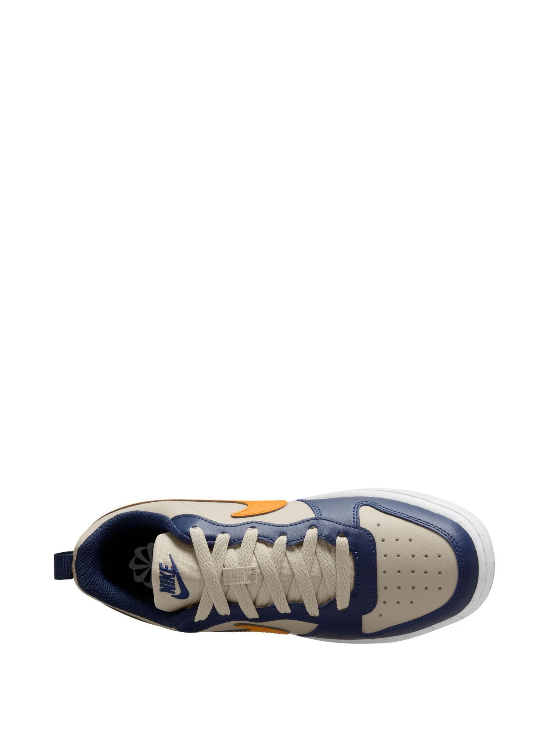 Marineblauw Natuurlijk Oranje - Nike Youth Court Borough Low Recraft sneakers