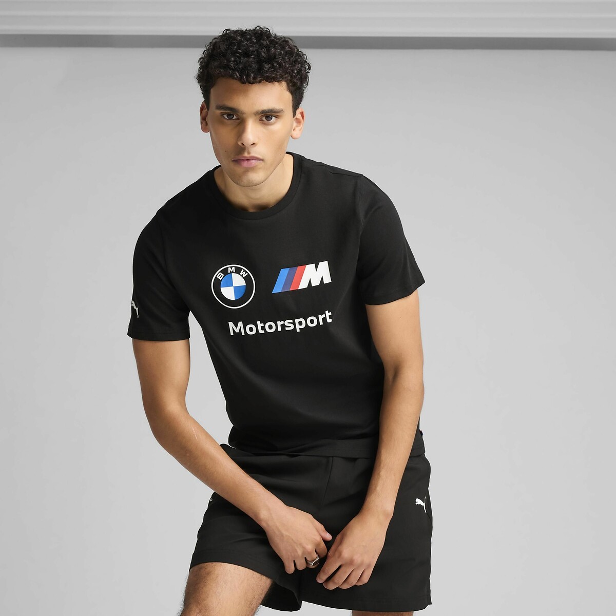 Camiseta de manga curta PUMA com logotipo da BMW