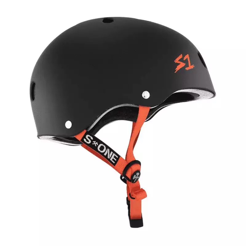Casque S-ONE Lifer Matte black orange straps