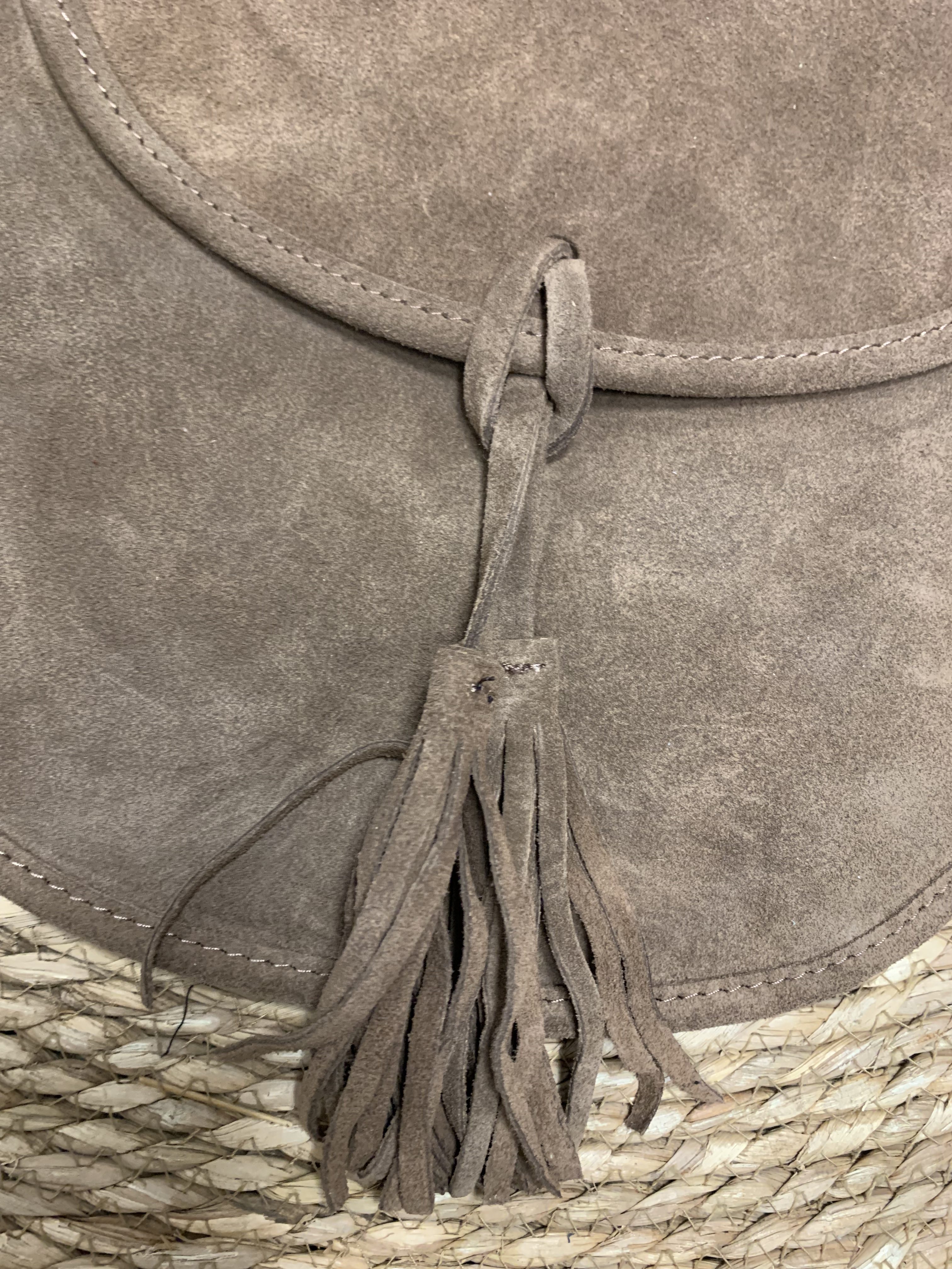 Meghan Bag - Suede Taupe