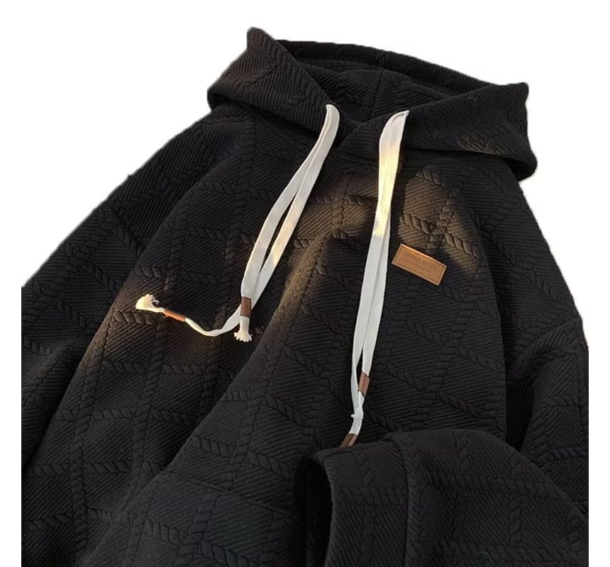 Acrius - Geruite hoodie met lange mouwen