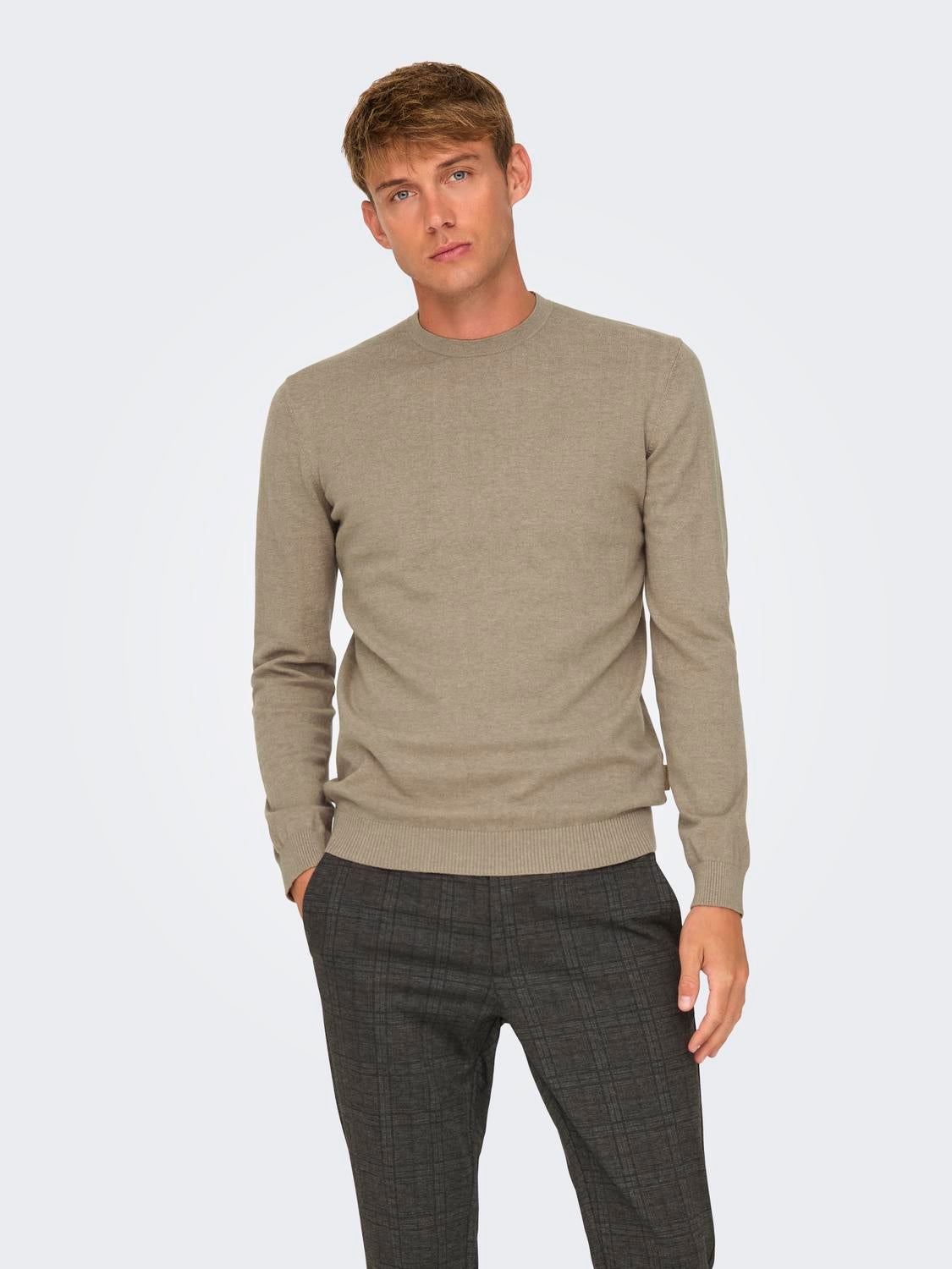 ONSLOUI Pullover Desert Taupe