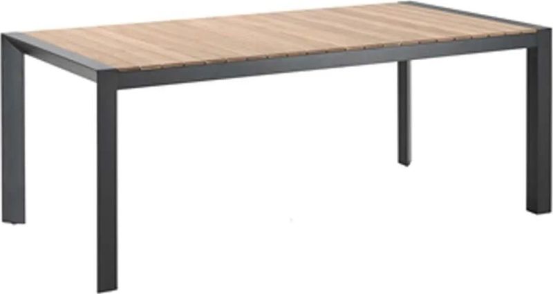 LUX - Cortona - Tuintafel - Natural - Aluminium + Polywood - 160cm