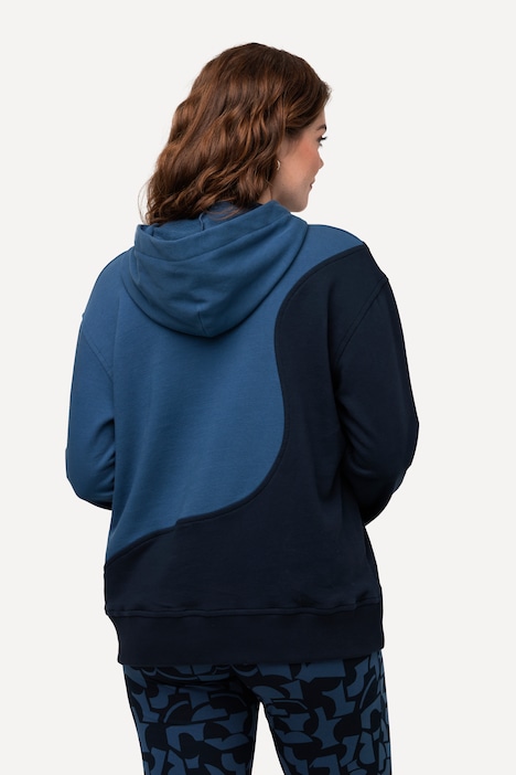 Hoodie, Colorblocking, Kapuze, Langarm, Biobaumwolle
