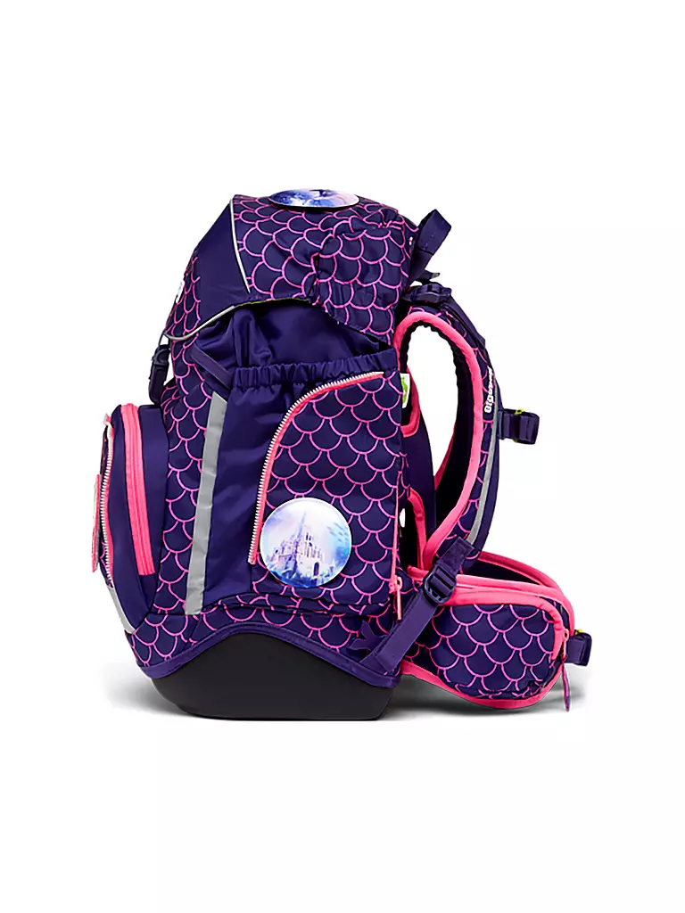 ERGOBAG Schultaschen Set 6tlg MAXI Lumi -  PerlentauchBäre lila