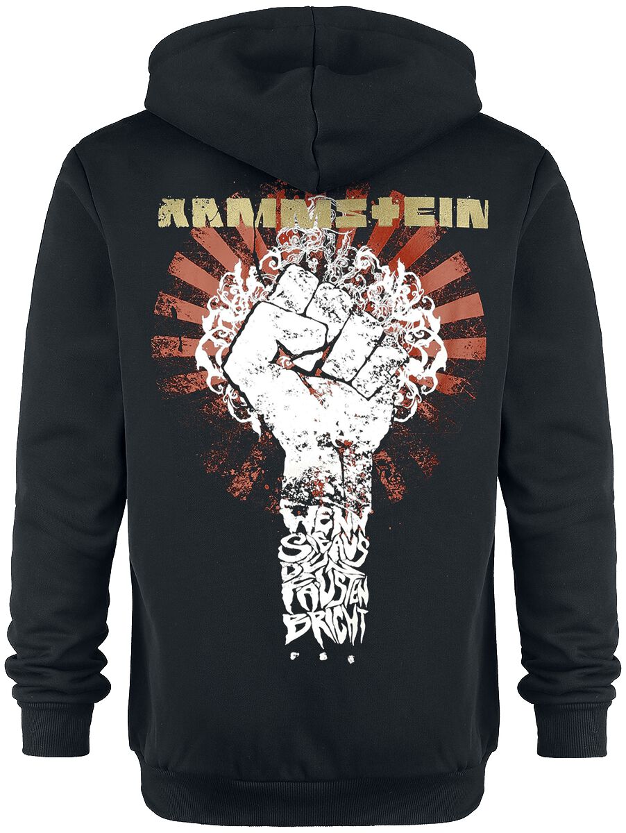 Sonne | Rammstein Sweat-shirt zippé à capuche