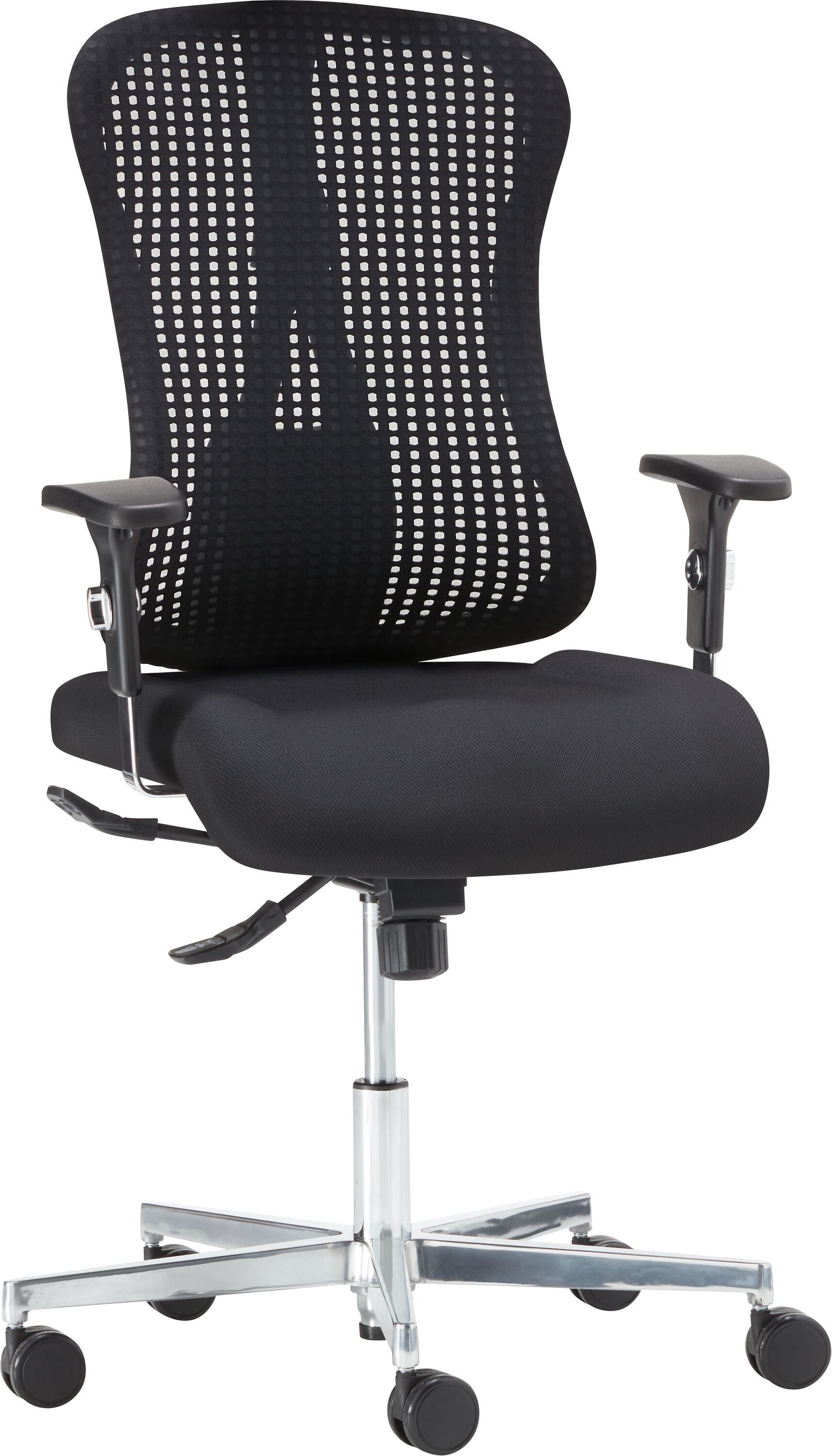 CLEVER Bürostuhl - Schwarz / B: 68.0 cm x T: 68.0 cm x H: 98.0 cm