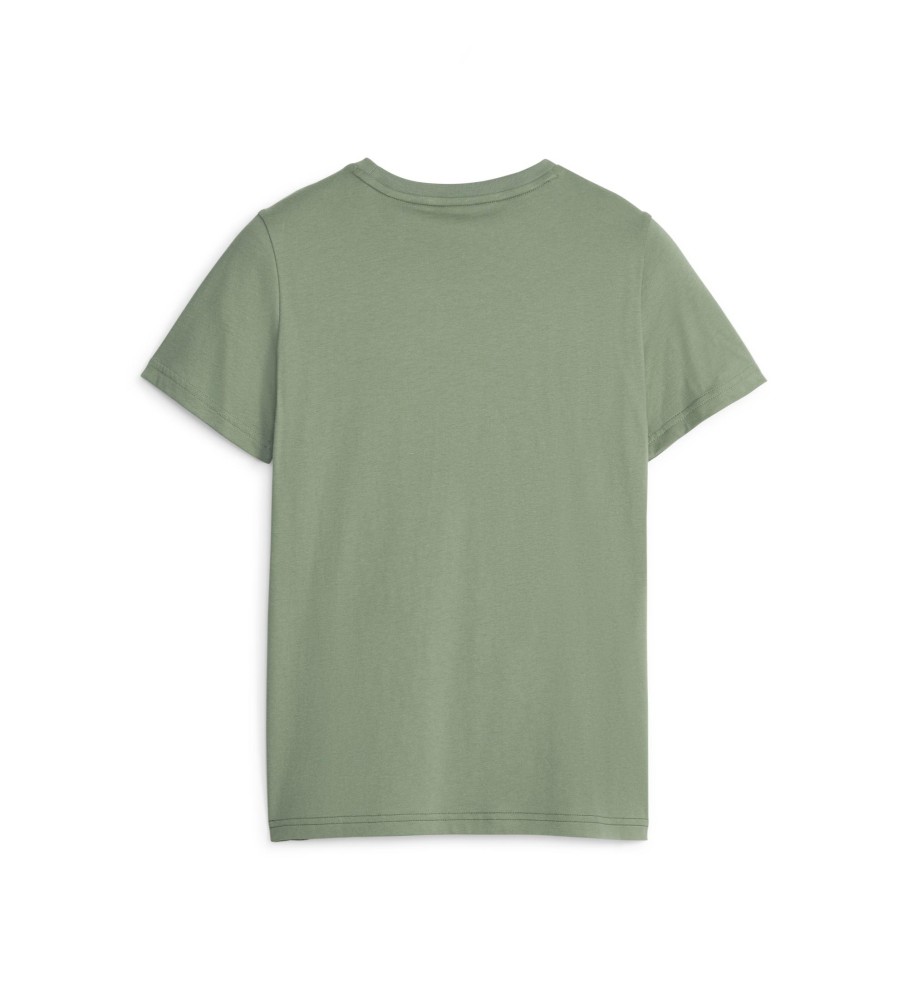Puma Camiseta juvenil Essentials+ Colour Blocked verde