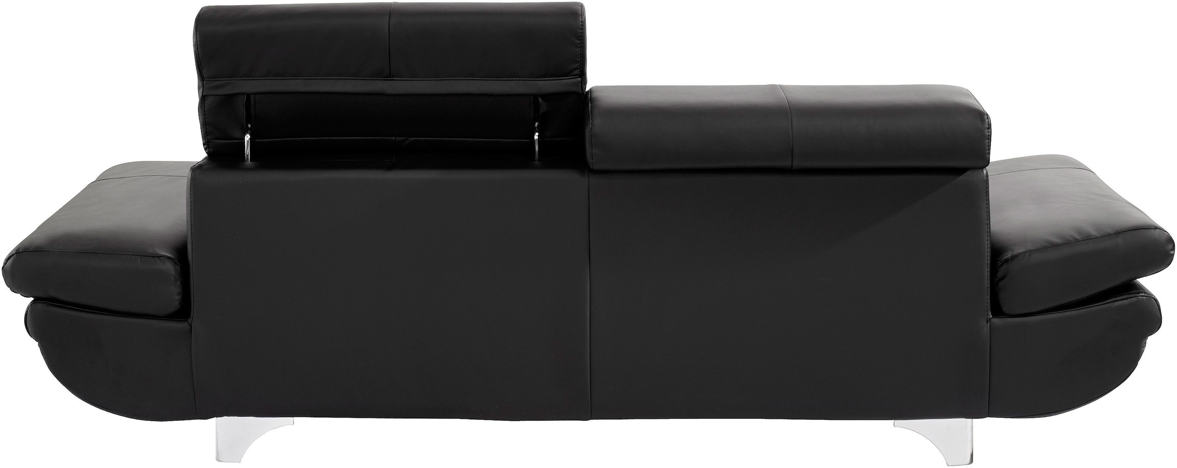 COTTA Polstergarnitur »Enterprise« Set,  Set bestehend aus: 2-Sitzer mit Kopfteilverstellung & Hocker