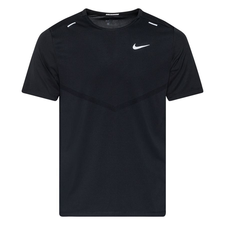 Nike T-shirt Running Dri-FIT Rise 365 - Noir/Argenté
