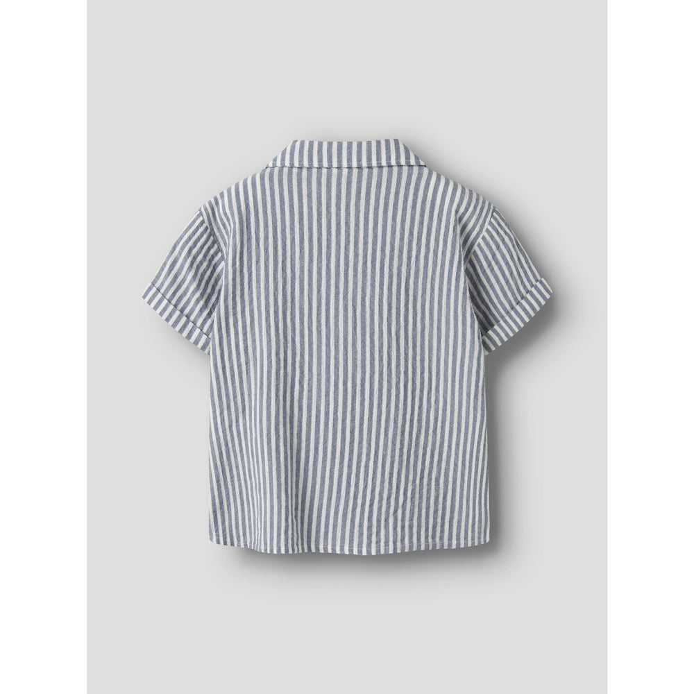Køb Name It Vintage Indigo Cloud Dancer Nkmfedenis Ss Nreg Skjorte
