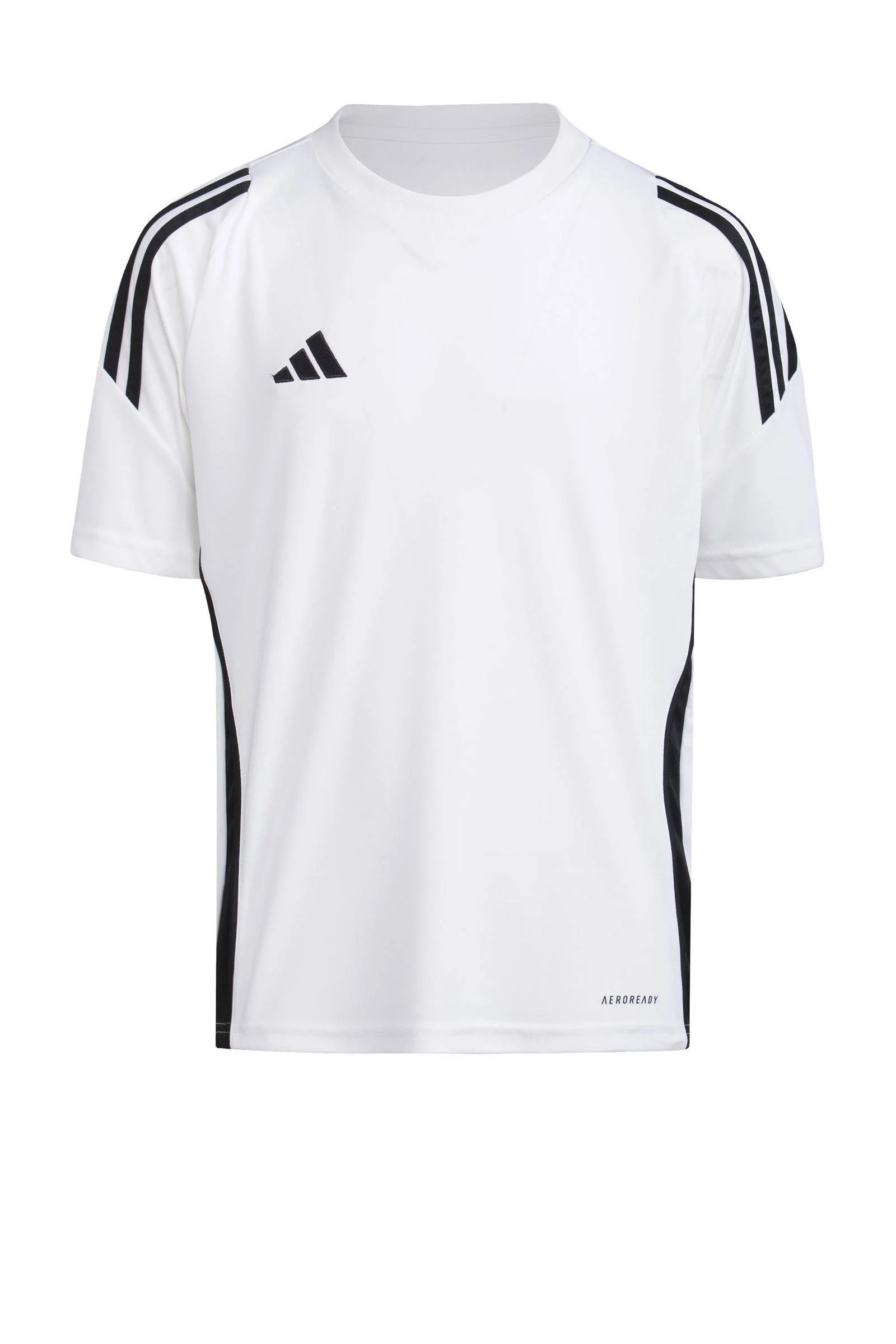 adidas Junior voetbalshirt Tiro wit/zwart