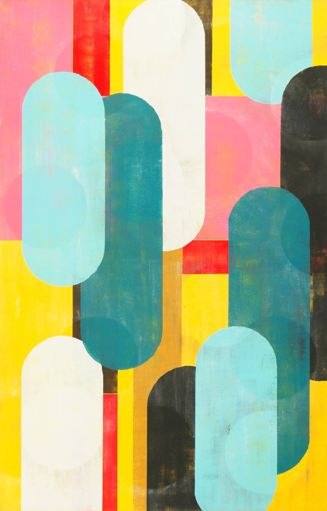 Traffic Pink Vertical I by Ronald Hunter - Limited Edition. Edition of: 150. Signed.