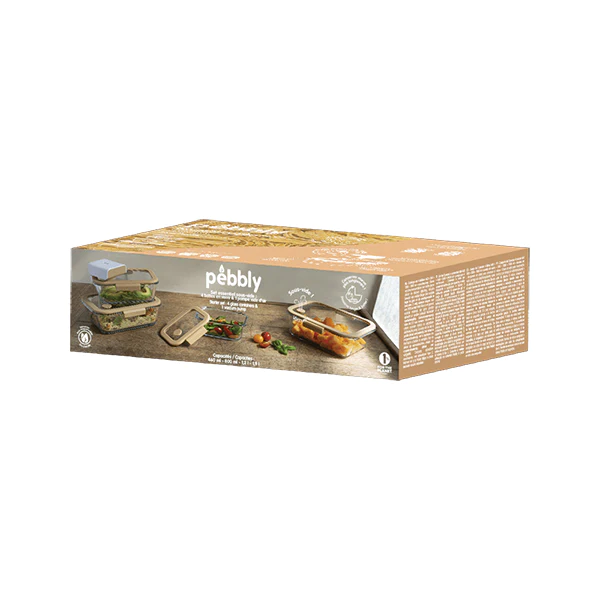 4 boîtes de conservation sous vide 460 ml, 800 ml, 1200 ml et 1900 ml