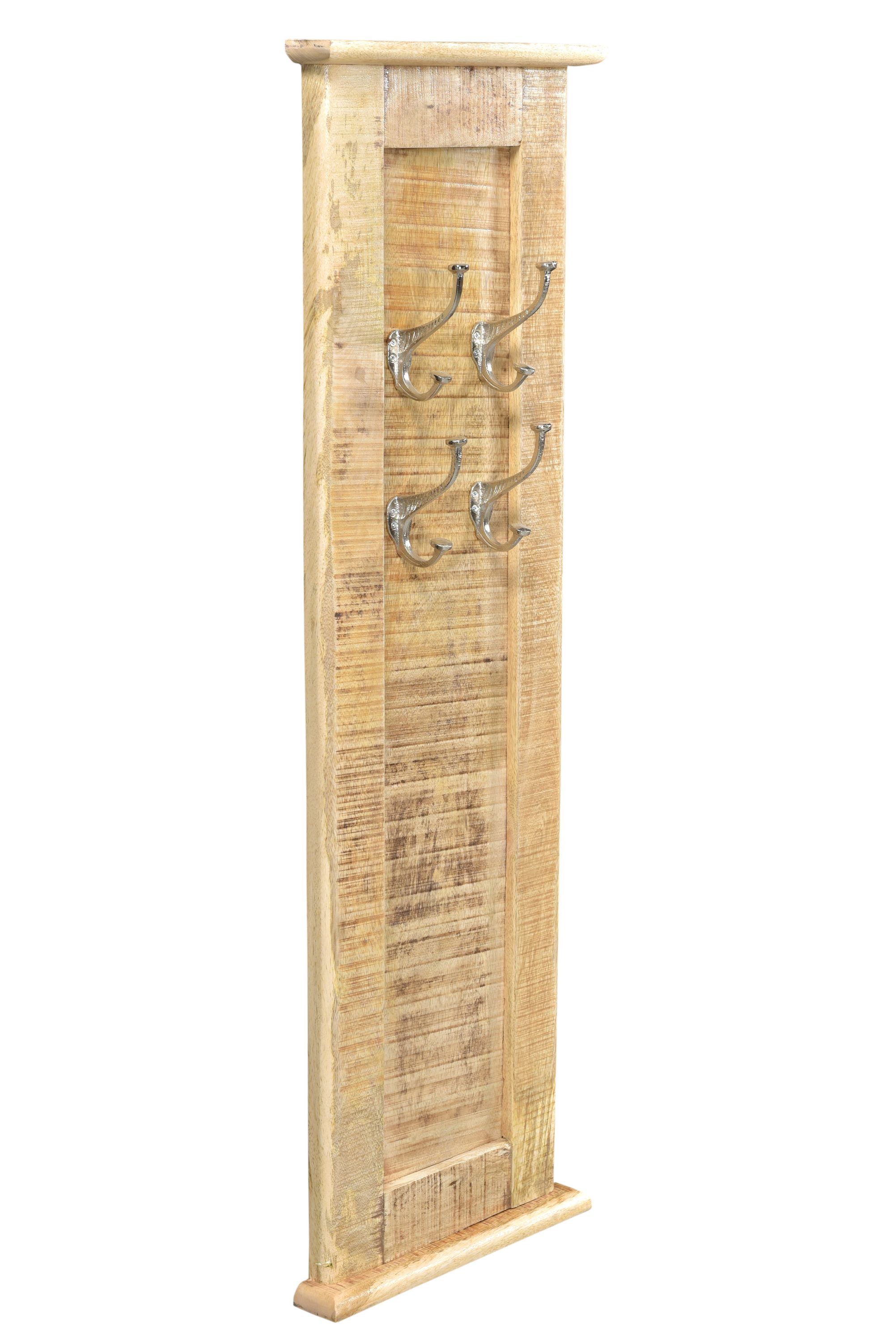 Garderobenpaneel Frigo Mangoholz Haken Wandgarderobe Flur Garderobe Wandpaneel