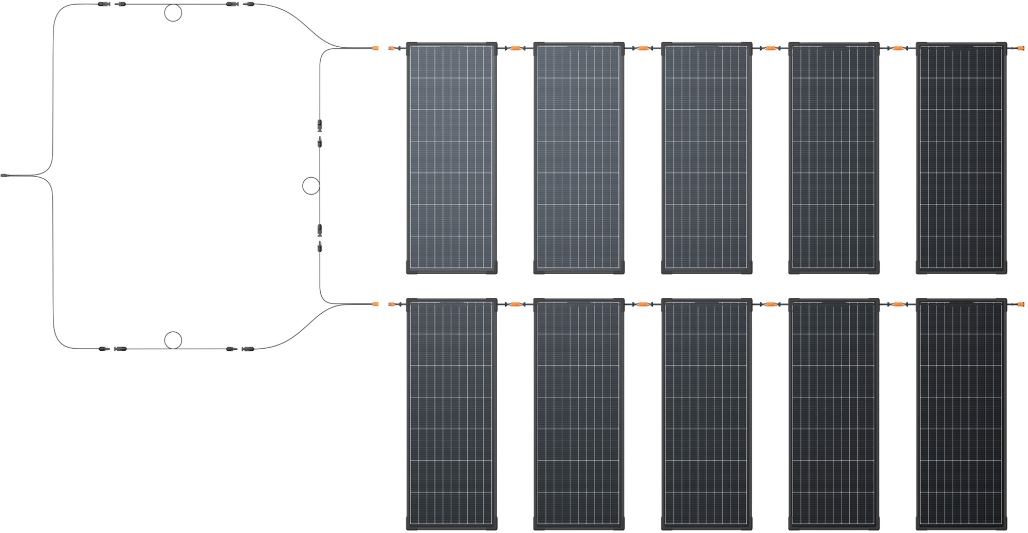 EcoFlow RVMax Starres Solarpanel 2er-Set / 12 mm ultraflach / IP68 / 2 x 130 W
