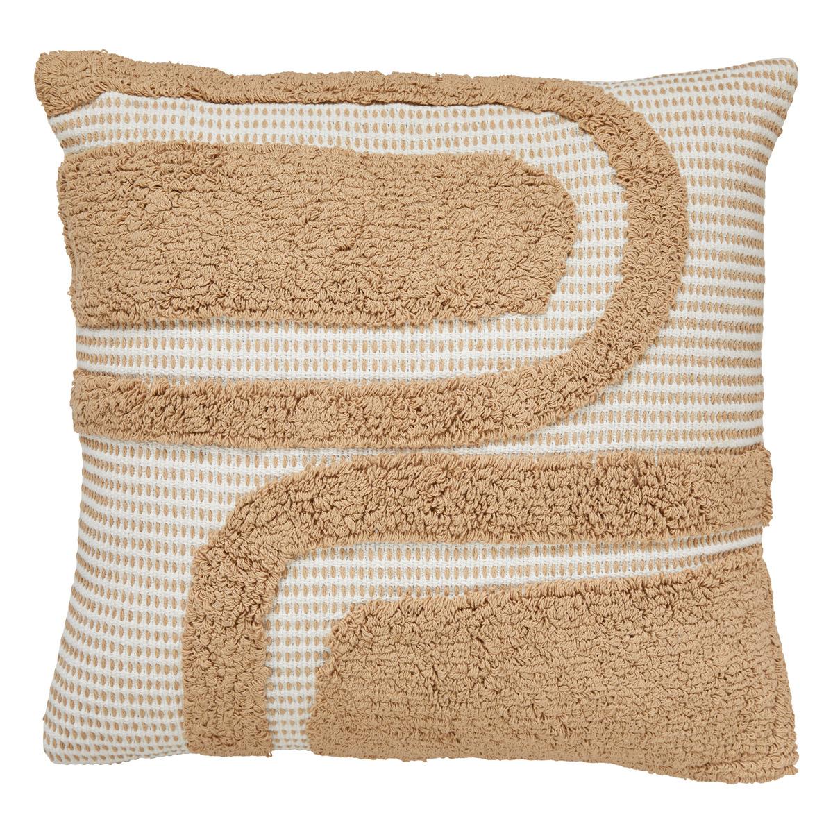 COUSSIN COTON TUFTE POPPY LIN 50X50CM