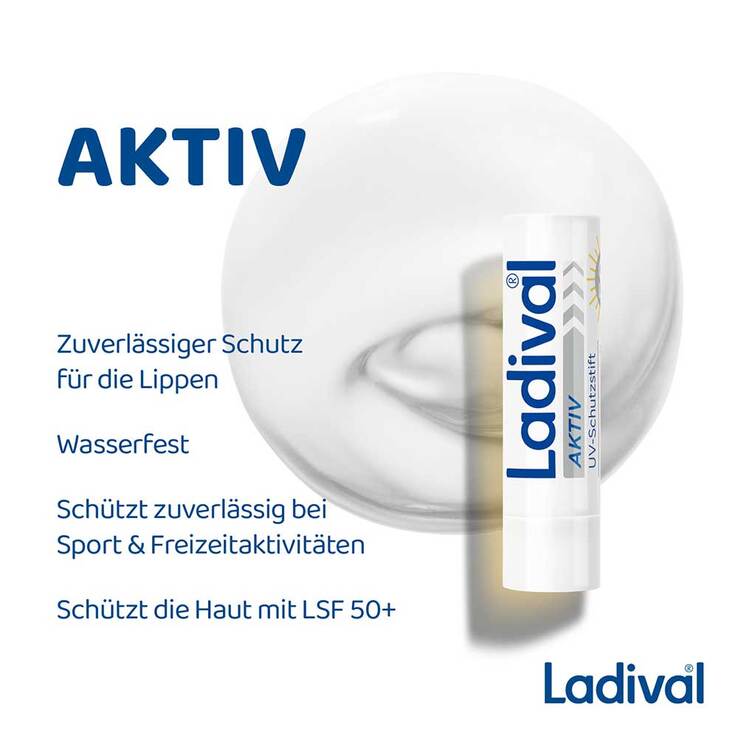 Ladival Aktiv UV-Schutzstift Lippen LSF 50 + , 1 St