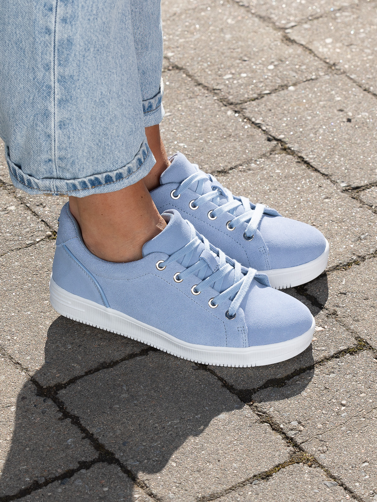 Gorbio Low Suede Blue - Trapes Sko