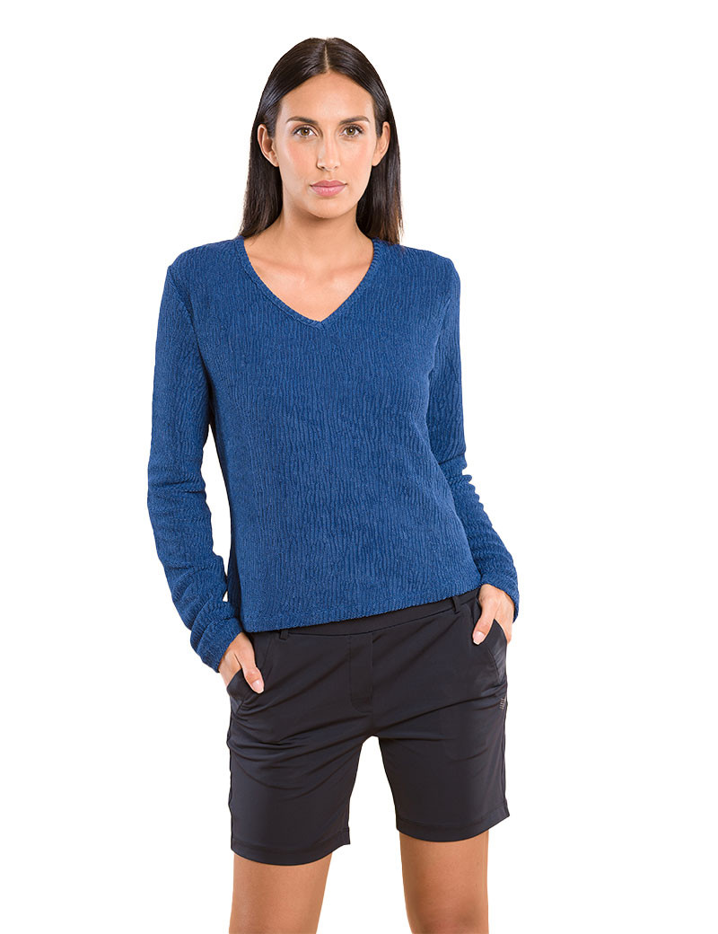 HBT IBIZA PULL BLEU MARINE