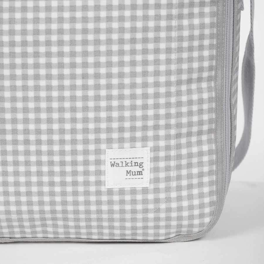 Walking Mum Koffer I Love Vichy grau