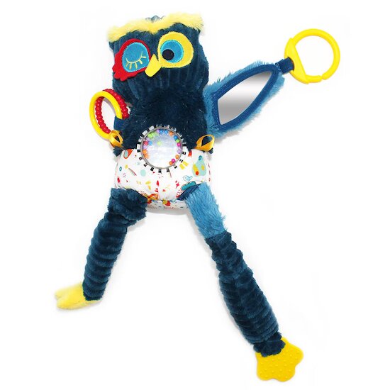 Peluche d'activités nomade Astros le hibou   de               Les Déglingos