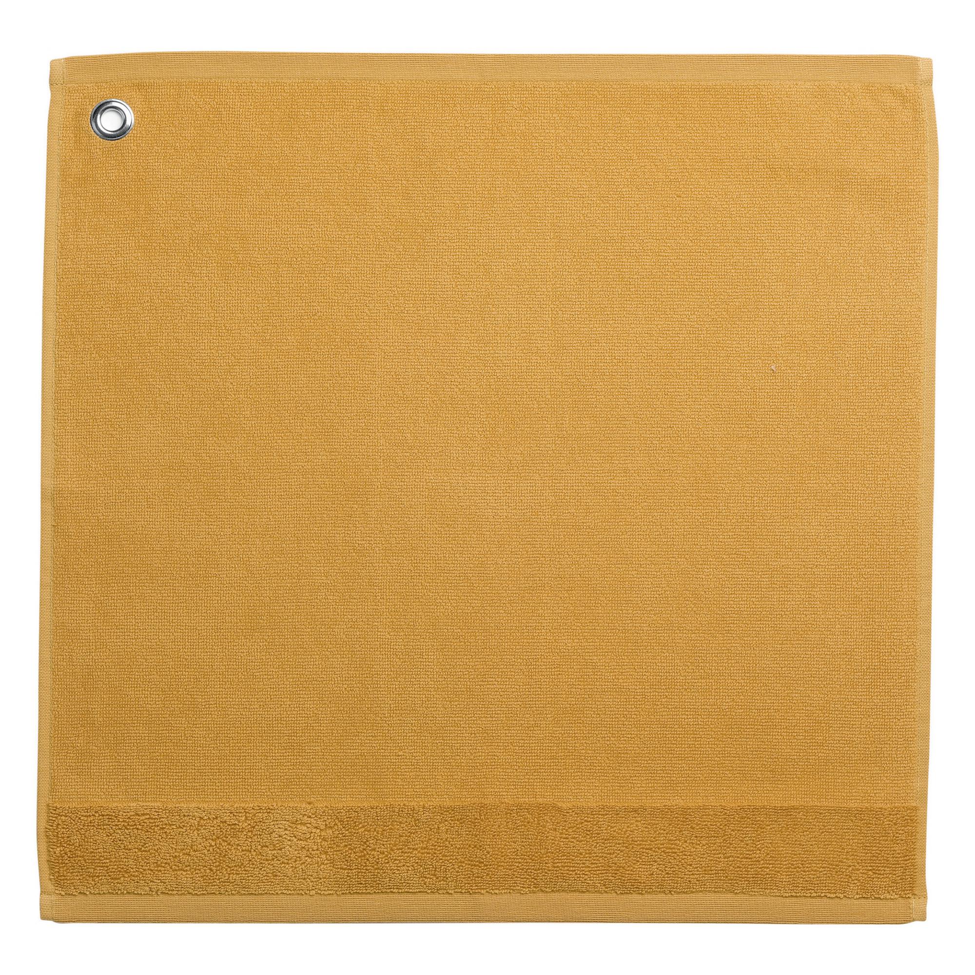 Essuie-mains oeillet curl curry 50 x 50 cm