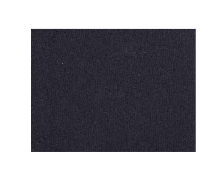 Chemise Noir coton popeline - Col italien - LUDOVICO CLASSIC