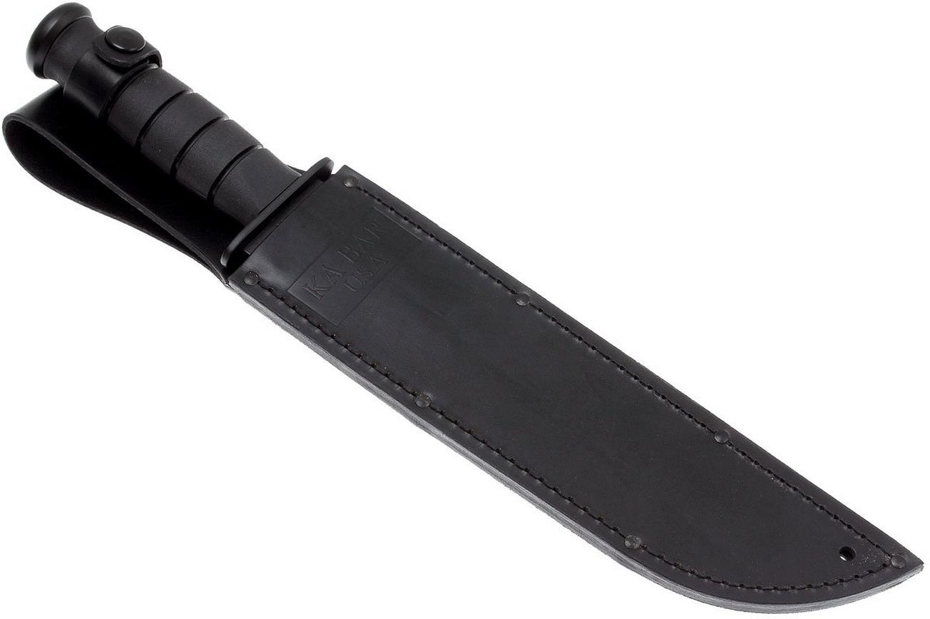 KA-BAR Big Brother 2211 deels gekarteld, Kraton, lederen foedraal