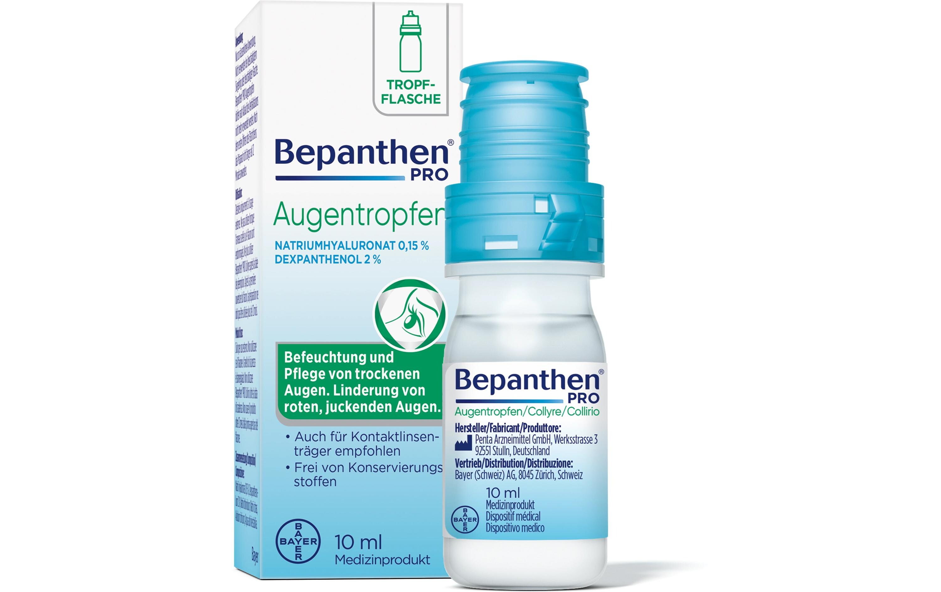 Augentropfen Bepanthen 10 mlBeruhigende Augentropfen