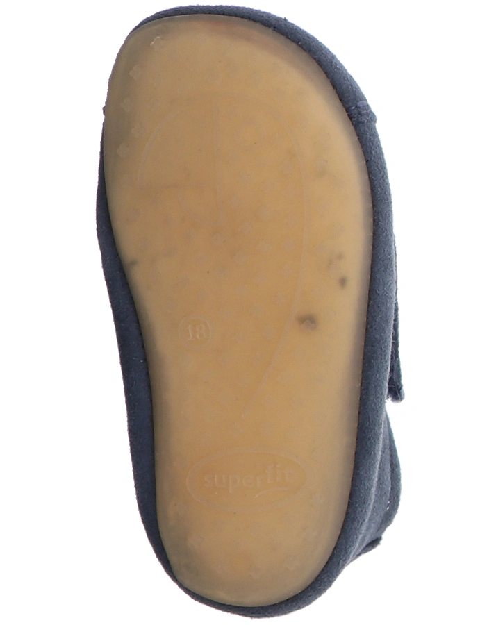 Krabbelschuhe PAPAGENO – KATZE in blau