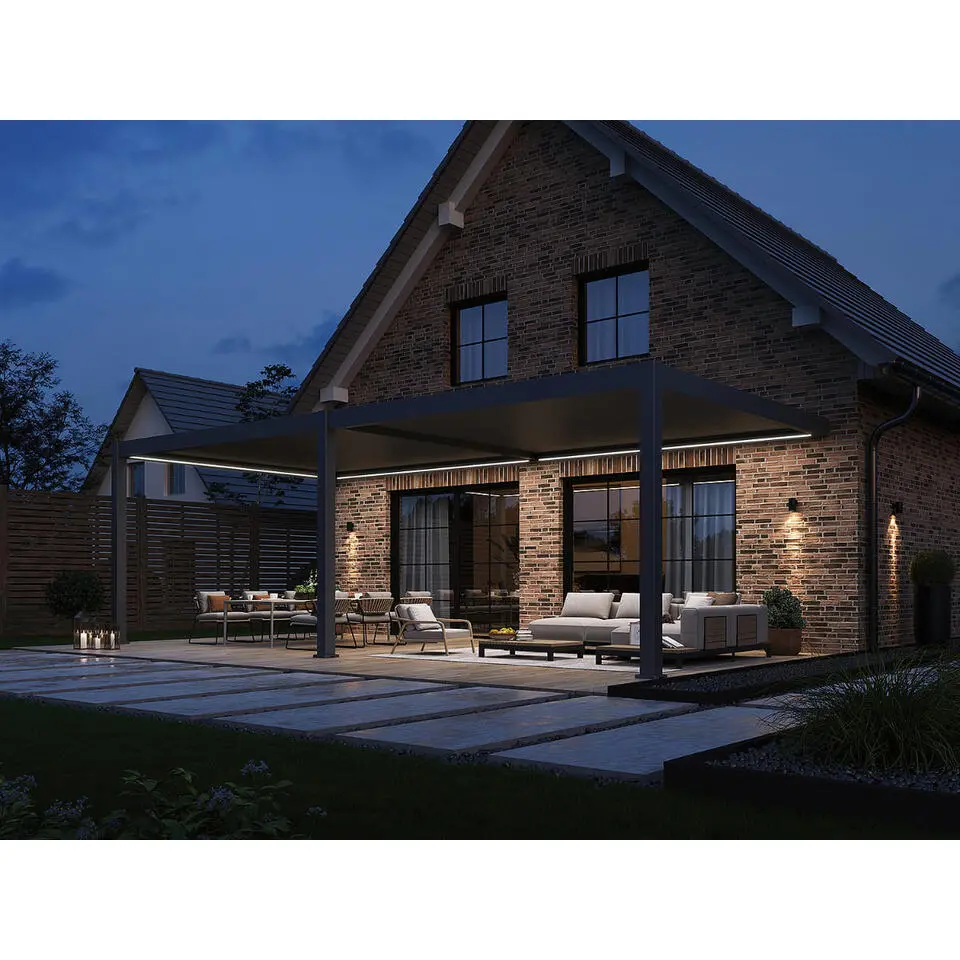 Orion Premium overkapping E-LED 400 x 800 cm antraciet