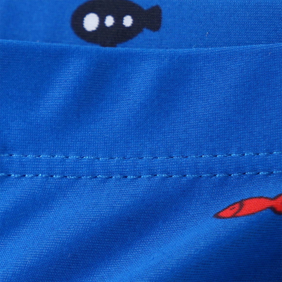Topomini Baby Badehose mit Fisch-Motiven allover blau