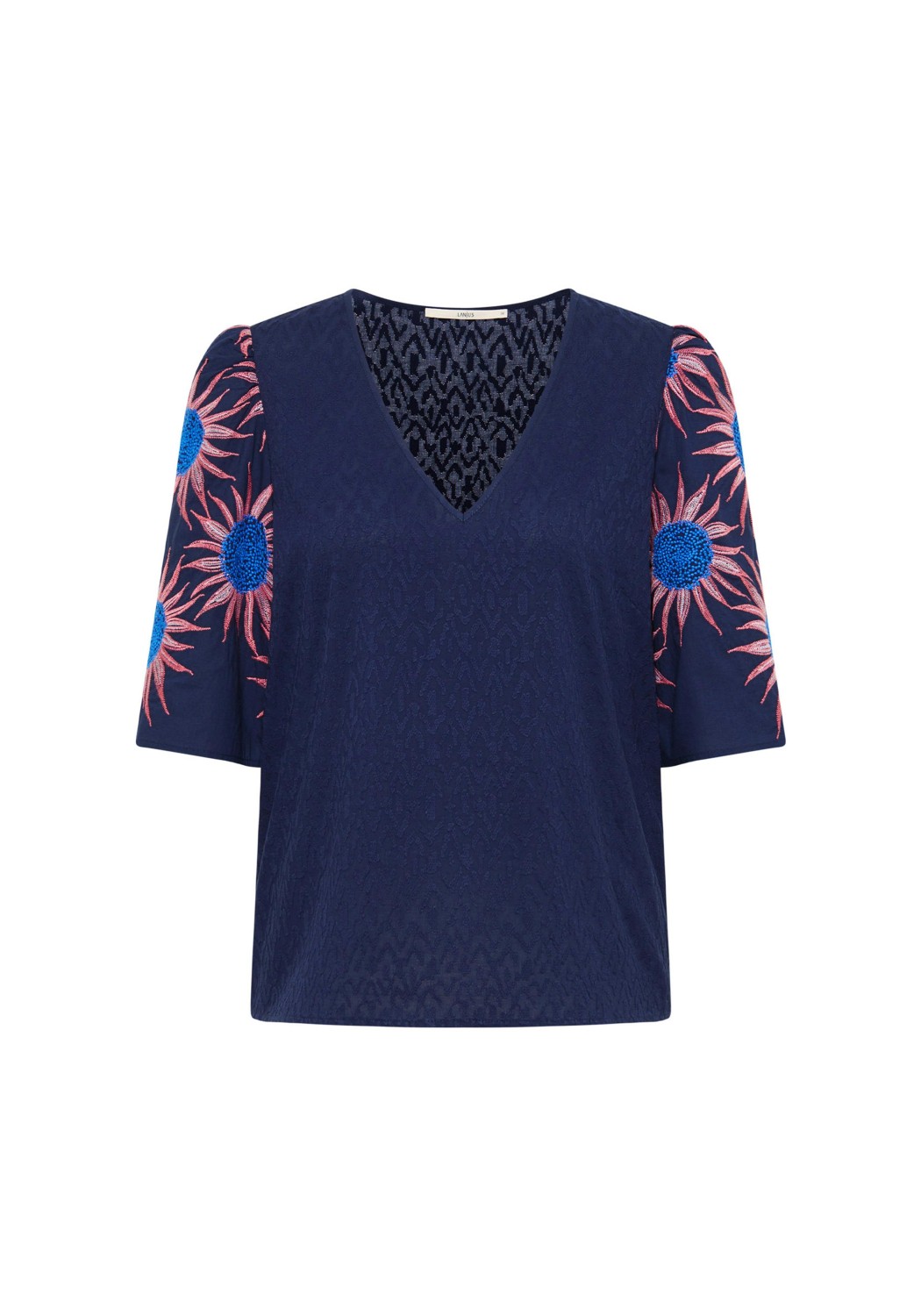 Lanius Bluse mit Stickerei Night Blue