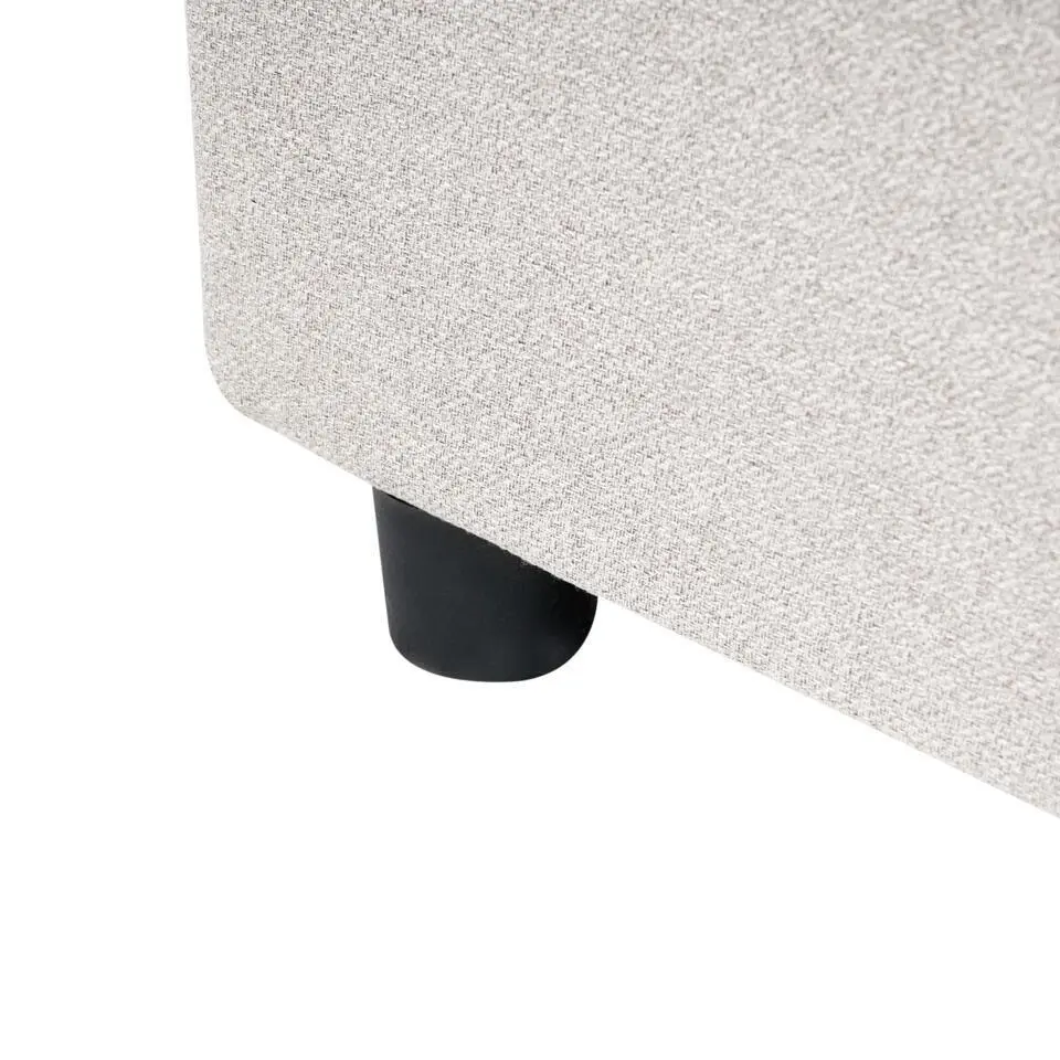 PRADES - Bed met opbergruimte - Lichtbeige - 160 x 200 cm - Polyester