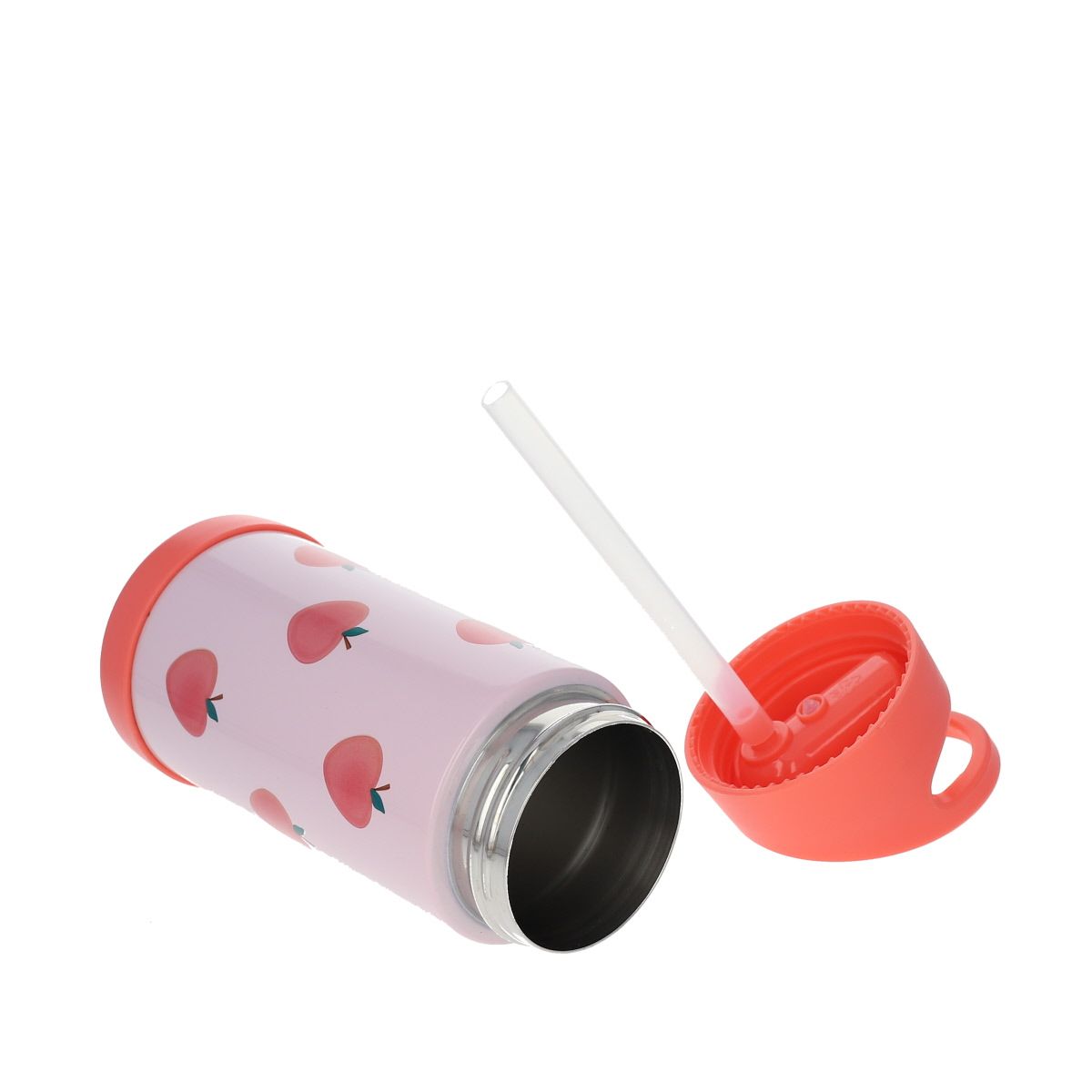 Gourde isotherme pommes roses - 300ml - Dans mon jardin Pause goûter