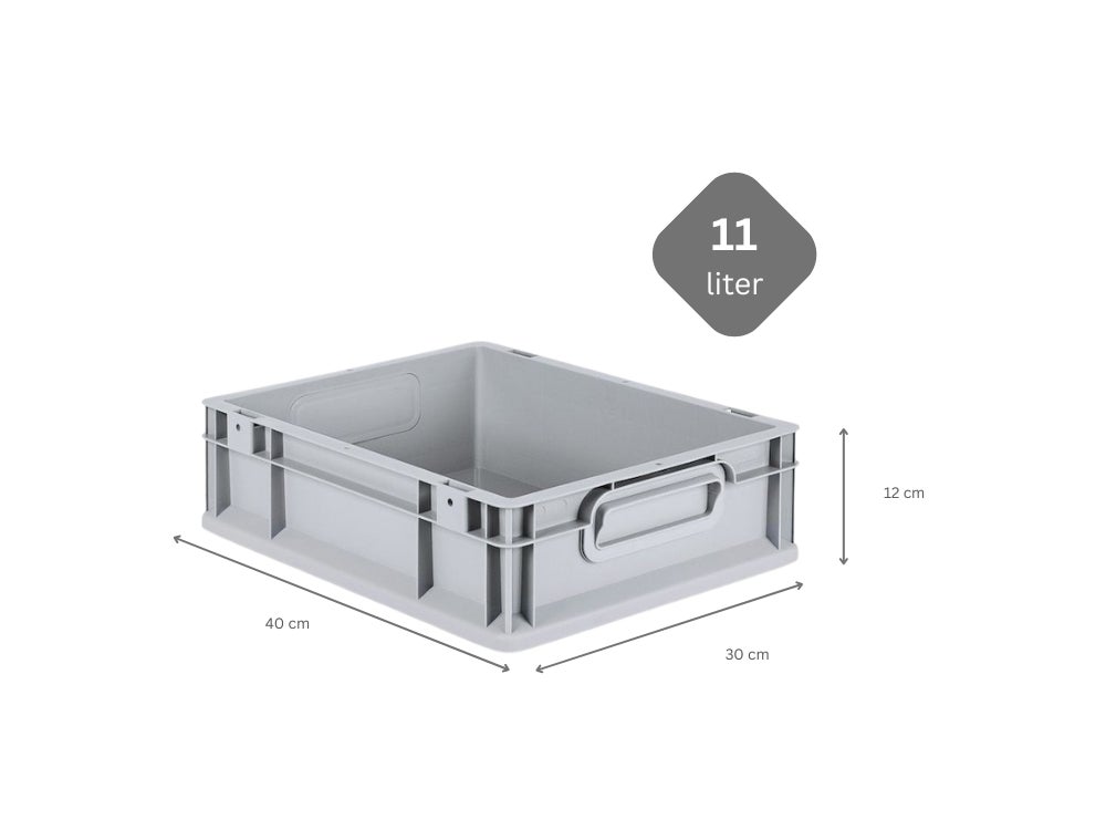 PROREGAL Eurobox NextGen Grip HxBxD 12 x 30 x 40 cm 11 liter