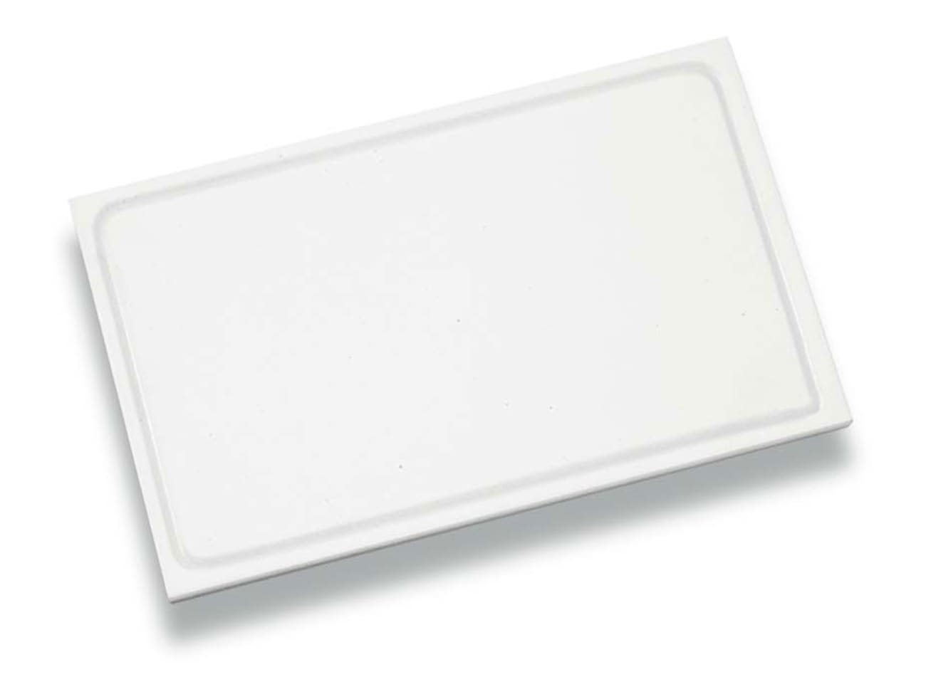 Planche polyéthylène blanche - avec rigole - 50 x 30 cm - Tellier