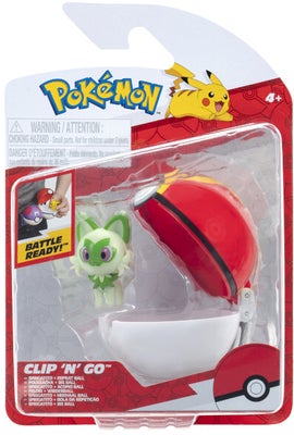 Pokémon Clip 'N' Go Lekesett Sprigatito med Poké-ball